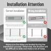 BAIDICE 1 Pair Soft Close Drawer Slides Rails 12 14
