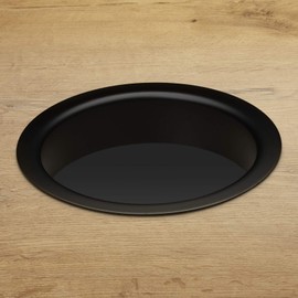 SOTECH Waste Insert Ring Stainless Steel Matt Black Varnished Diameter 180 mm Height 41.5 mm for Installation in Washbasin or Worktops Laundry Hole