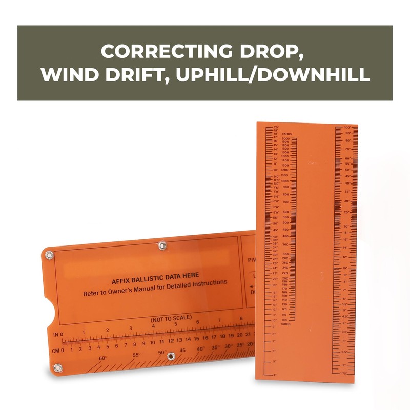 Value Plus Mrad Ruler - Long Range Shooting Slide Rule