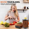 Kitchen Monarch Rolling Knife Sharpener - Knife Sharpening Kit for