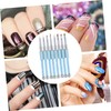 BIUDECO 8Pcs Nail Brush Set for Nail Art Painting Durable