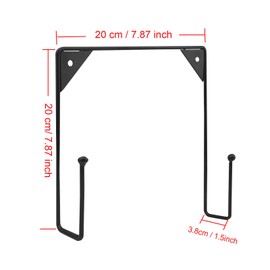 CUKE2BEET 7.87 inch Large Plate Stands for Display, Wall Mounted Plate Display Hanger, Picture Frame Stand Holders, Wall Display Picture Frame Stand for Decorative Plates, Arts (2 Pcs Black)