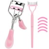 Stainless Steel Eyelash Curler with Comb and Eyelash Brush Fit
