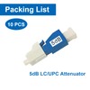 GwliUni 10Pcs LC Fiber Optic attenuator, Fiber Signal Attenuation Converter,