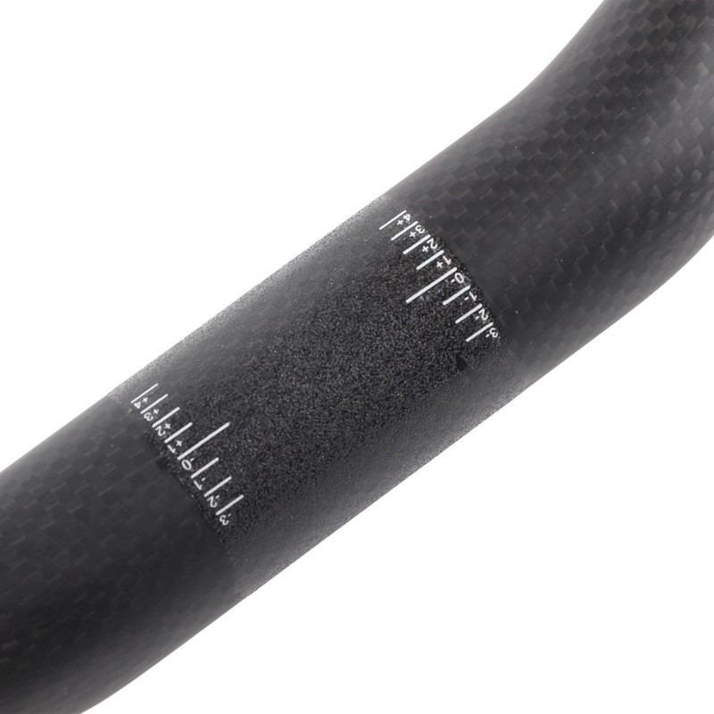 Bicycle Riser Handlebar Matt Black 3K Carbon Fiber Integrated Light