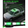 HLauto 406D Rooftop Emergency Strobe Lights Bar, 102 LED Green