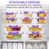 34pcs Glass Food Storage Containers with Lids Set, Airtight Glass