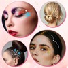 Ouligay 8 Sheets Self Adhesive Face Gems Face Rhinestones Jewel