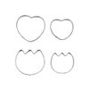 Pearl Metal Rafine Stainless Steel Cookie Cutter Set 4 Pieces
