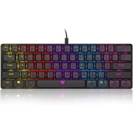 GTRACING Mechanical Gaming Keyboard 60% Coloful Backlit Wired Ultra Compact