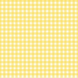 Timeless Treasures Limoncello Yellow and White Gingham Check Cotton Fabric by The Yard