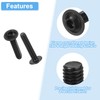 sourcing map 50Pcs M5-0.8x20mm Flanged Button Head Socket Cap Screws,
