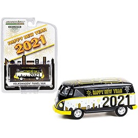Panel Van Happy New Year 2021" "Hobby Exclusive 1/64 Diecast Model by Green Light