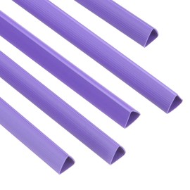 PATIKIL 100Pcs Binding Bars, 10mm Binding Bars Slide Grip 70 Sheets Capacity A4 Size Report Binder Triangle Presentation Binder for Report Cover Resume, Purple
