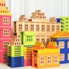 42pcs Large Open Ended Wooden Building Blocks for Kids 19.8