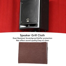 Speaker Grill Fabric Cloth Stereo,Speaker Protective Fabric Scratchproof, for Home Theater KTV Stage Speakers, Speaker Dust Resistant Protective Cover, Stereo Fabric Speaker