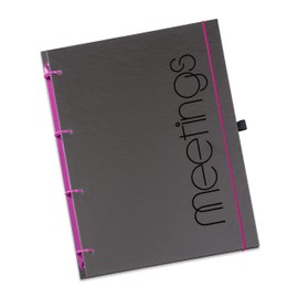 flexiNotes Meetingbook A4, Type: Meetings, Berry, 75 Sheets Conversation Notes - Ring S
