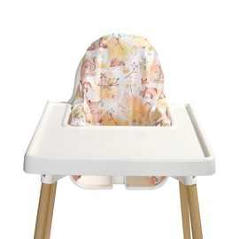 Nibble and Rest Highchair Insert Cover, Compatible for IKEA Antilop Highchair, High Chair Accessories Stain-Proof and Wipeable Insert Cover (Cushion NOT Included) (Woodland Animals)