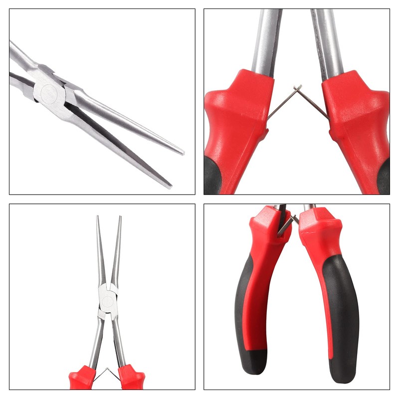 LEONTOOL Mini Size Long Reach Precision Tapered Radio Pliers Total