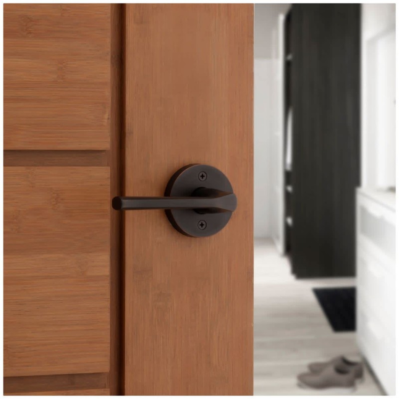 Kwikset 730LSLRDT-514 Lisbon Lever with Round Rose Privacy Door Lock