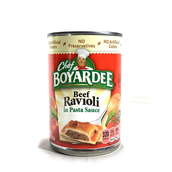 Chef Boyardee Beef Ravioli, 15 OZ, 6 pack