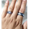 ringheart 2 His and Hers Ring Couple Rings White Gold