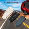 2Pcs Key Fob Cover with Metal Keychain, Soft TPU Protection