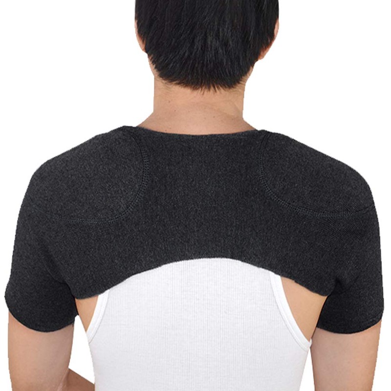 Knitted Double Shoulder Brace Warm Support Stability Compression Sleeve Wrap