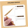 FOMIYES 2 Pcs Eyeliner Tool Kit Bamboo Synthetic Fiber Straight