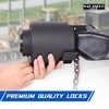 NAKANEKO 4 Pack Puck Lock Padlock Without Keyed Alike Hidden