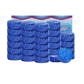 Lot 40X of  Bleach Toilet Bowl Cleaner Stain Remover Blue Tab Tablet Flush