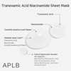 APLB - Mascarilla Tranexamic acid niacinamide sheet mask 25ml