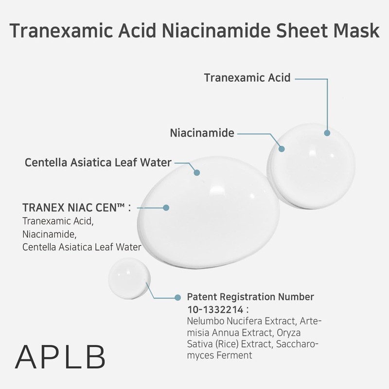 APLB - Mascarilla Tranexamic acid niacinamide sheet mask 25ml