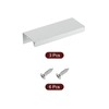 sourcing map Cabinet Finger Edge Pull, 3pcs 80mm / 3.15"