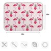 ZzWwR Tropical Pink Flamingo Pineapple Absorbent Dish Drying Mat Microfiber