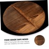 LABRIMP High-class Carbonized Wok Pot Cover Kitchen Wok Lid Wood
