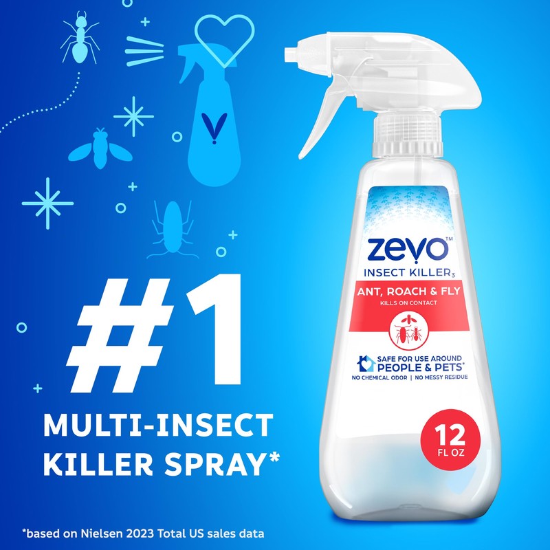 Zevo Flying Insect Killer Spray - Bug Spray for Home