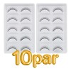 Pestañas Práctica Extensiones Maquillaje Lashista 10 Pares