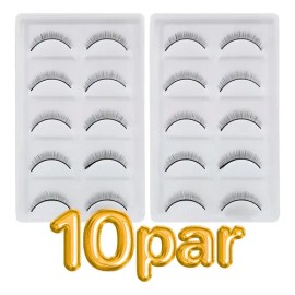 Pestañas Práctica Extensiones Maquillaje Lashista 10 Pares                                                                                            