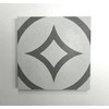 Luna Gray Encaustic 8x8 Honed Finish Cement Tile Floor