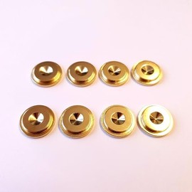 OEHLBACH Washer 20 S Spike Washer Gold Pack of 8 (55043)