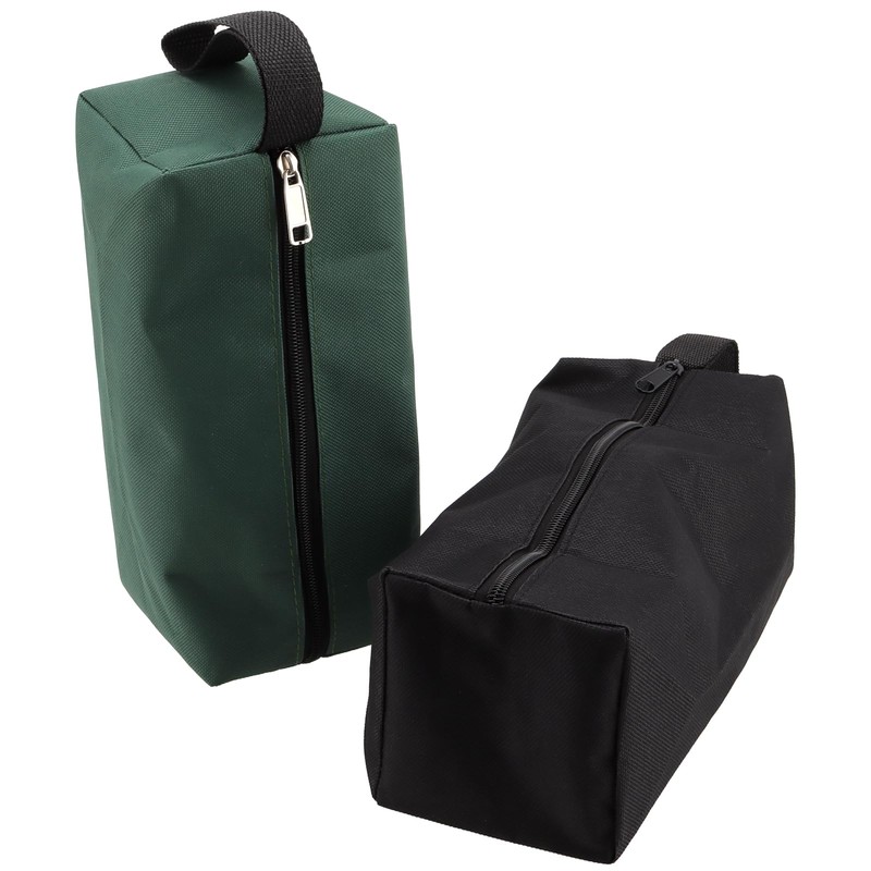 UNGFEI 6 PCS 25cm Black Green Tool Pouch, Multipurpose Canvas