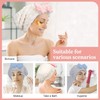 Zhangjunfle Microfibre Hair Drying Turban Towel Cap, 2 Pack Absorbent