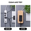 2 Pack Large Cable Management Box – Wooden Style Cord