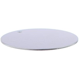CleverDelights 2" Round Aluminum Stamping Blanks - 10 Pack - Shiny Anodized Finish - 3mm Hole - 18ga (.039")
