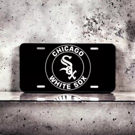 Unbranded Chicago White Sox.  Laser Engraved License Plate for the front of your Car!!
