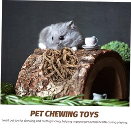 WOONEKY 5pcs Rabbit Guinea Pig Hamster Ball Foraging Toy Chew Toy Molar Balls Pet Care Supplies