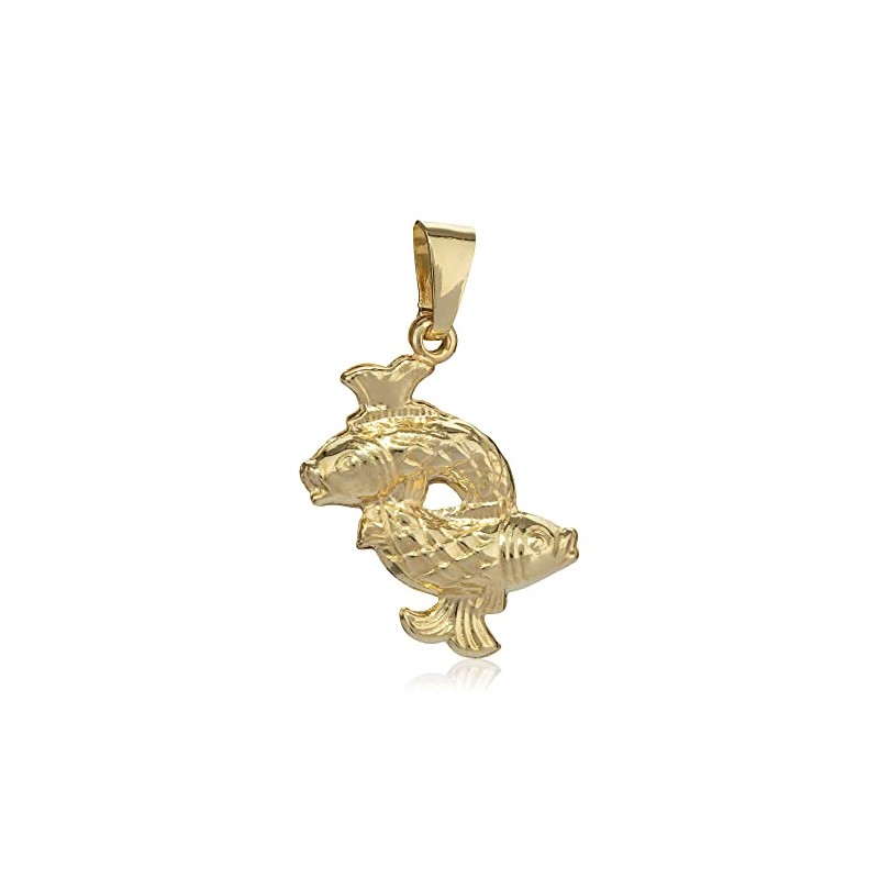 NKlaus Small 333 Yellow Gold 8ct Zodiac Horoscope Pendant, Yellow
