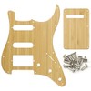 Domofa Bamboo SSH Strat Electrick Guitar Pickguard Backplate Set for