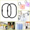 Metal Oval Shower Curtain Rings - 24Pcs Decorative Hooks for